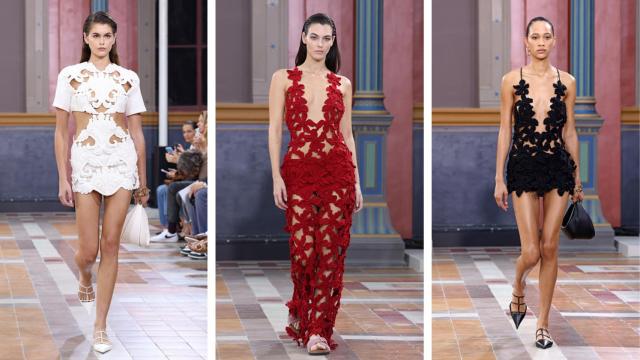 Diseños vistos en el desfile de la firma Valentino en la Semana de la Moda de París, 1 de octubre de 2023.