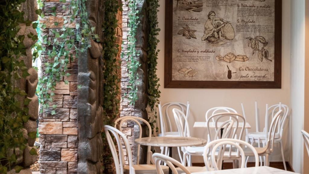 Interior de la Chocolatería by Justo Almendrote cuando abrió el pasado año.