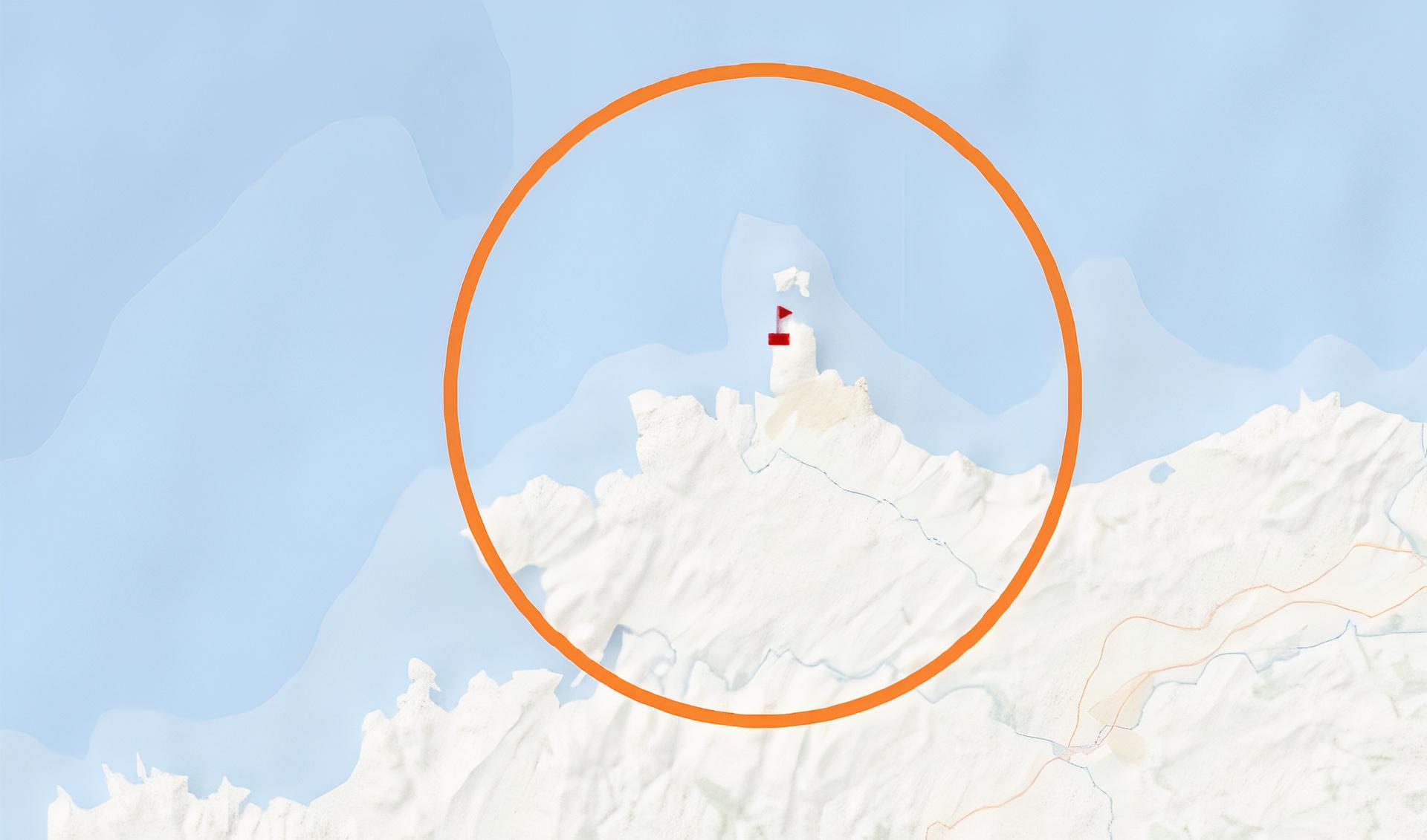 Lugar en el que fondeo la embarcación