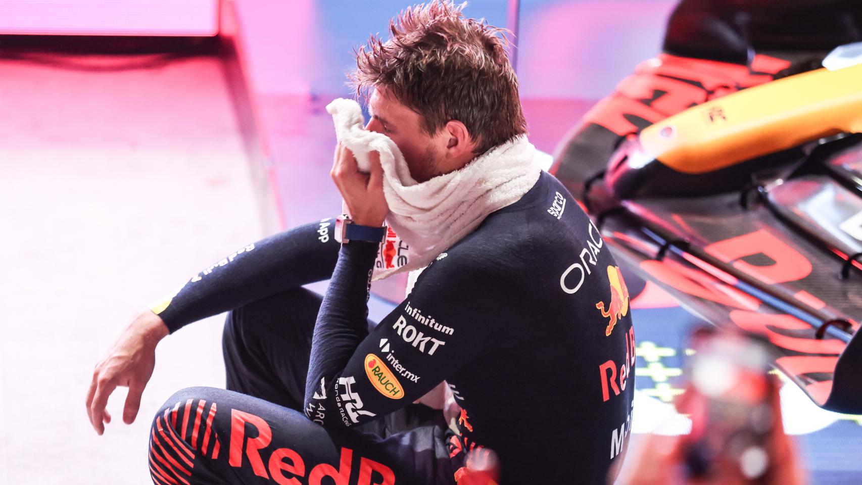 Max Verstappen, exhausto tras el GP de Qatar
