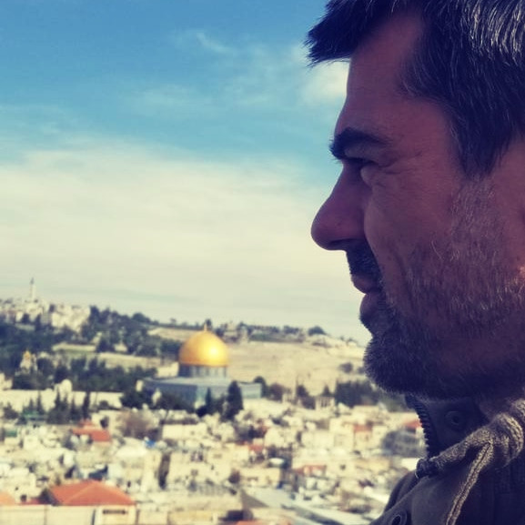 Aaron García en Israel. (Cedida)