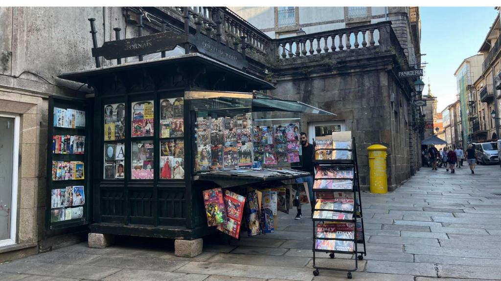 Adiós al emblemático Quiosco do Toural, abierto desde 1910 en Santiago