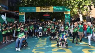 Imagen de la carrera solidaria contra la ELA promovida por la Fundación Eurocaja Rural