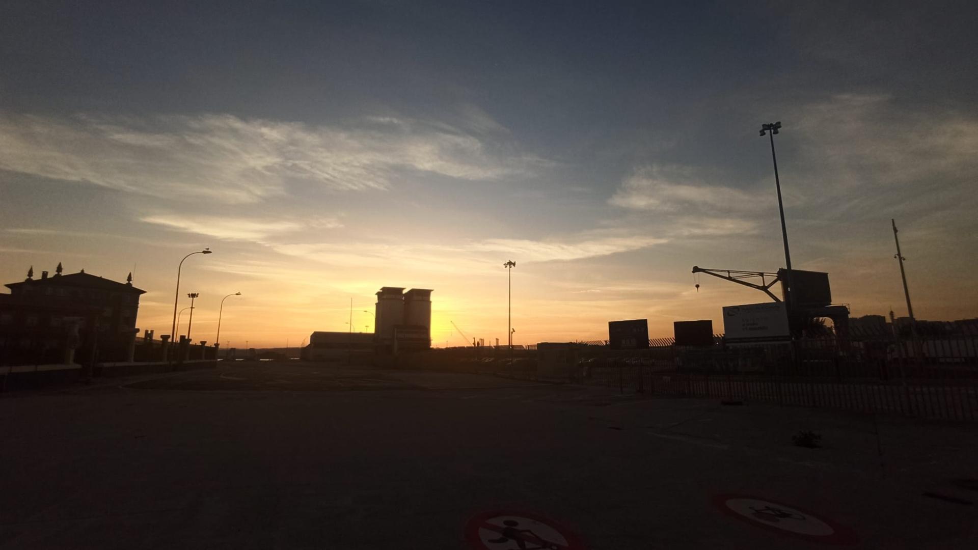 Así amanecía este miércoles en A Coruña