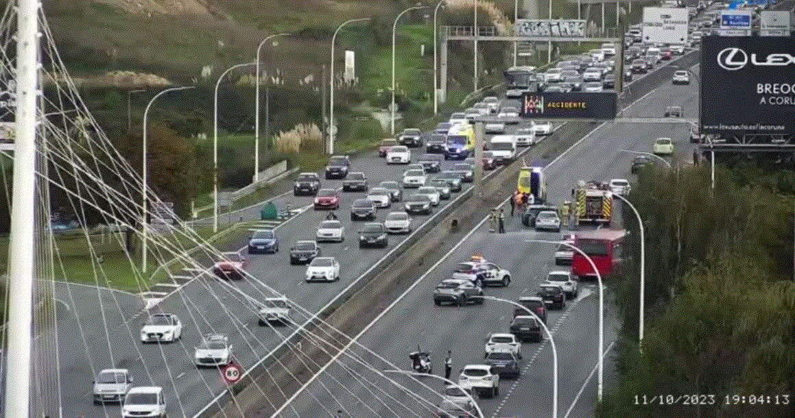 Suceso en Alfonso Molina esta tarde. Foto: DGT