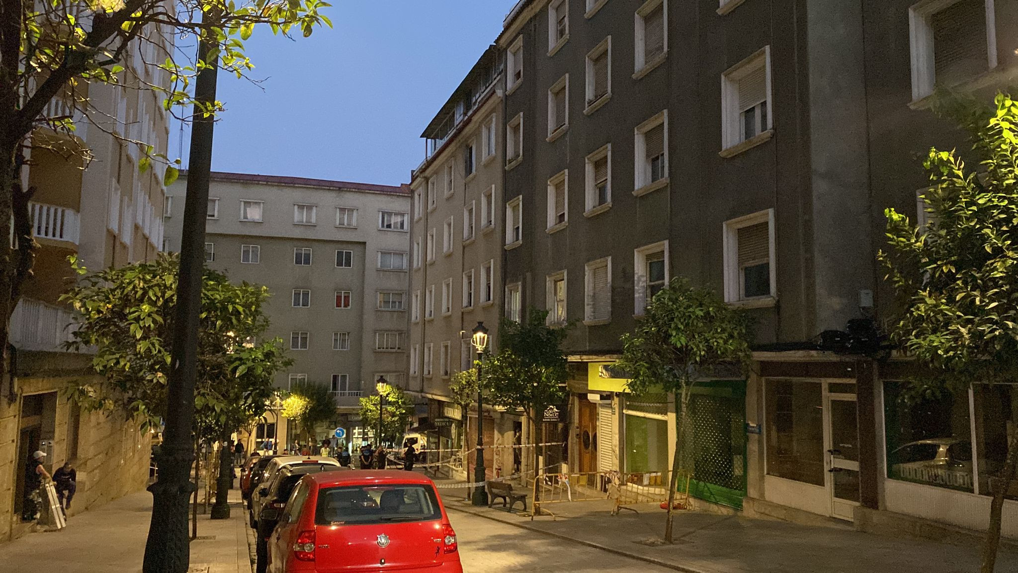 Imagen del lugar del siniestro a primera hora de esta mañana, acordonado. (Imagen: Treintayseis)