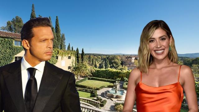 Montaje de EL ESPAÑOL de Luis Miguel y Michelle Salas en la finca Il Borro, en la Toscana.