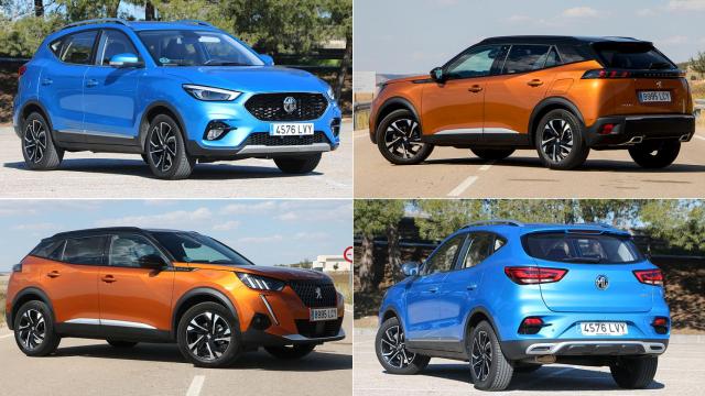 Comparamos el MG ZS con el Peugeot 2008.