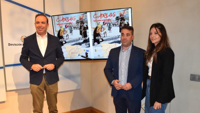 El alcalde de Valdestillas, Alberto Sanz, en la presentación de la recreación histórica de la llegada de Carlos V al municipio
