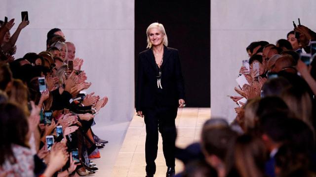 María Grazia Chiuri en el desfile Dior Primavera/Verano 2017