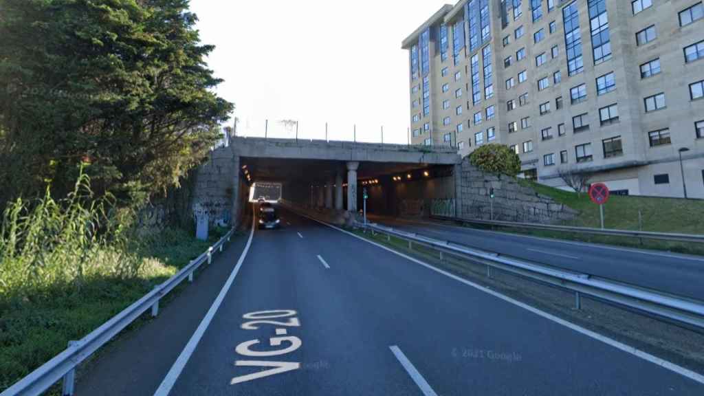 Túnel de la VG-20 a la altura de Alcabre (Vigo).