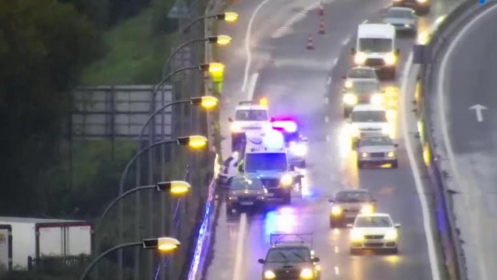 A Coruña registra varios accidentes de tráfico en una mañana lluviosa