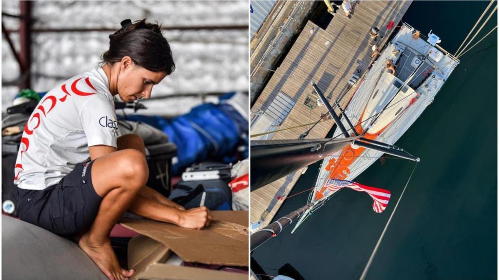 Cole Brauer en su barco