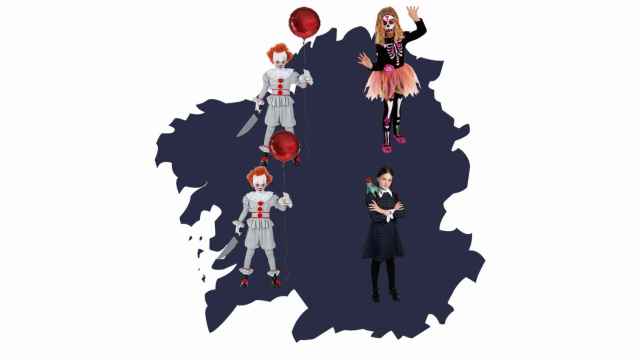 Mapa con los disfraces más solicitados.