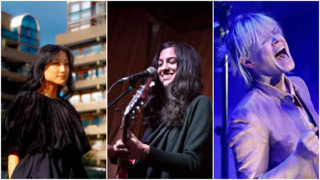 Hinako Omori, Nadine Khouri y Wallis Bird.