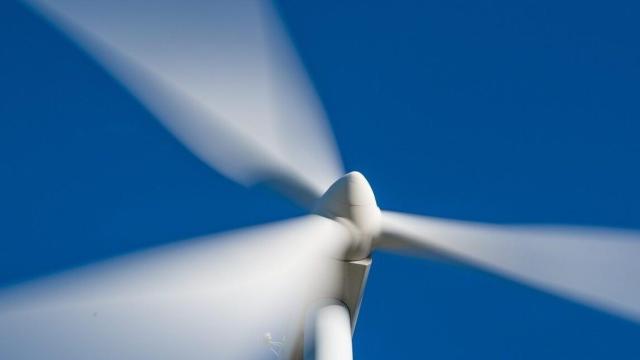 Una turbina eólica.