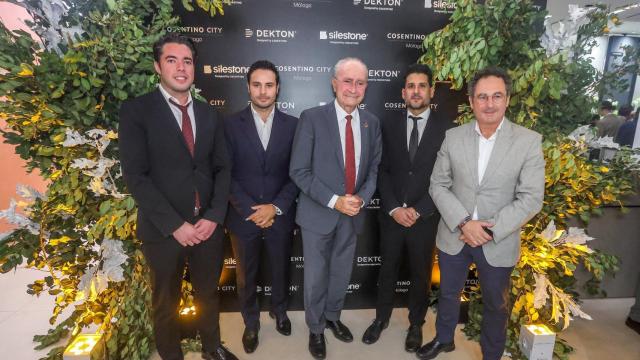 Un momento del acto de Cosentino City Málaga.