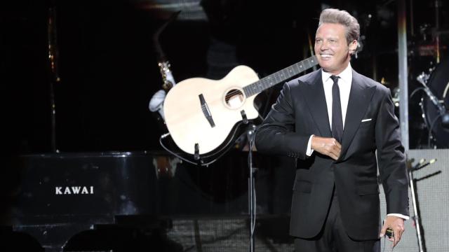 Luis Miguel en su último concierto en Madrid.