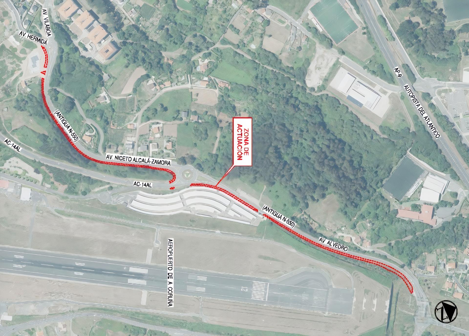 Plano del proyecto de la senda (Cedida).