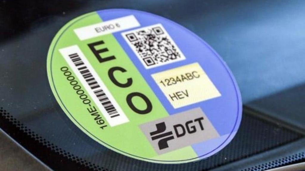 Etiqueta ECO de la DGT.