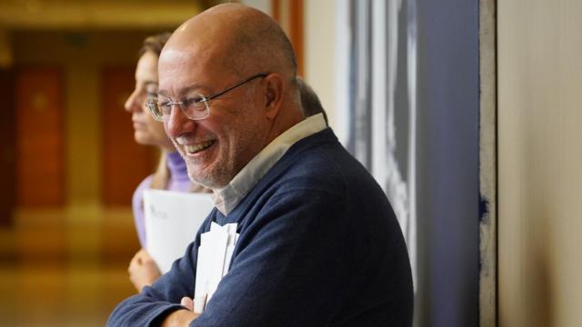 El procurador Francisco Igea antes de participar en la Junta de Portavoces