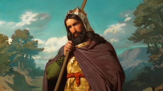 Leovigildo, retratado por Juan de Barroeta y Anguisolea. 1854 - 1855.