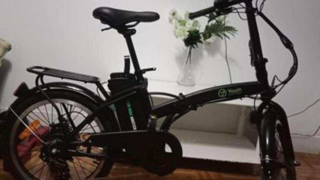 La bicicleta robada en Monte Alto, en A Coruña.