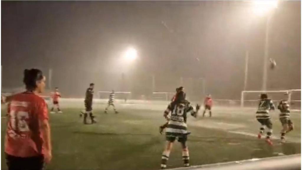 Las jugadoras este domingo en A Coruña