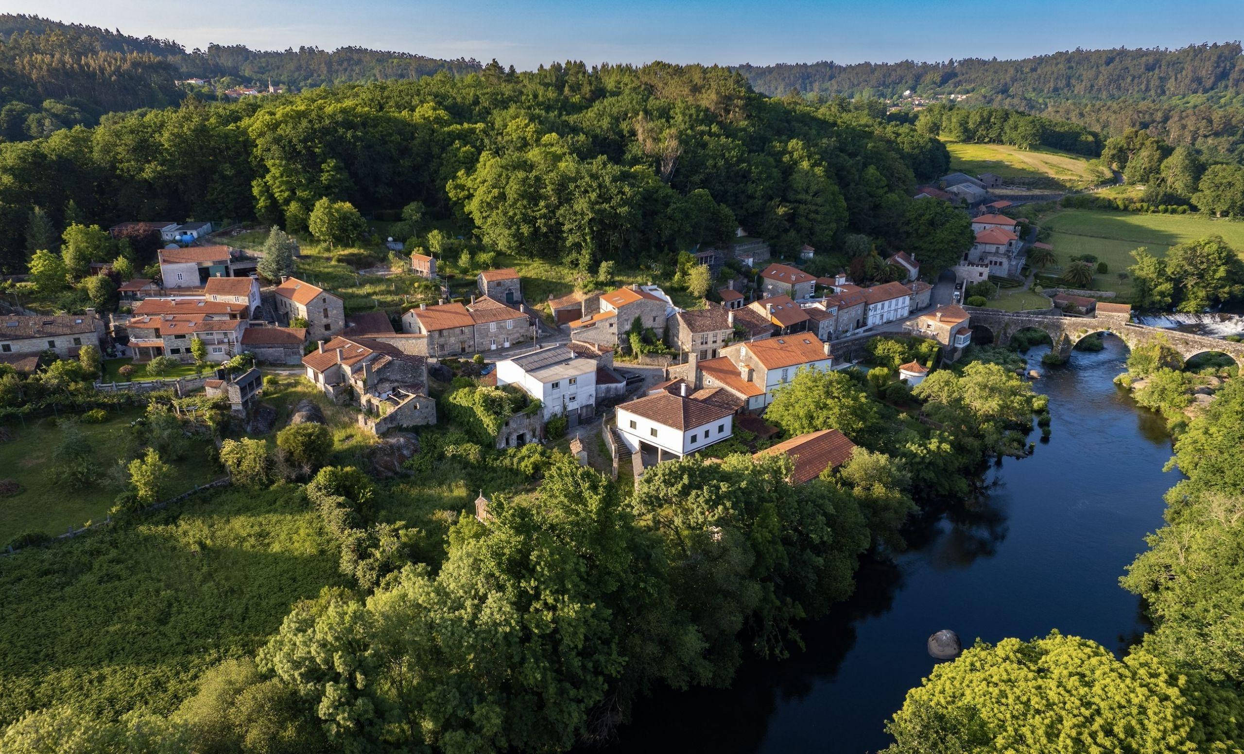Vista aérea de Ponte Maceira.