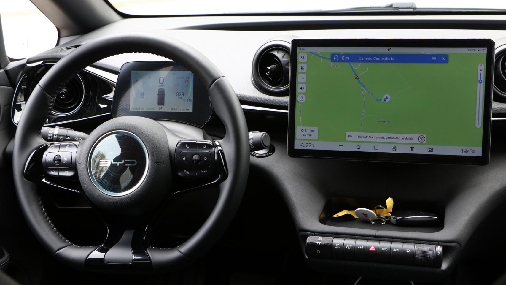 El BYD Dolphin permite una carga rápida del 10 al 80% en media hora y recarga doméstica completa en menos de seis.