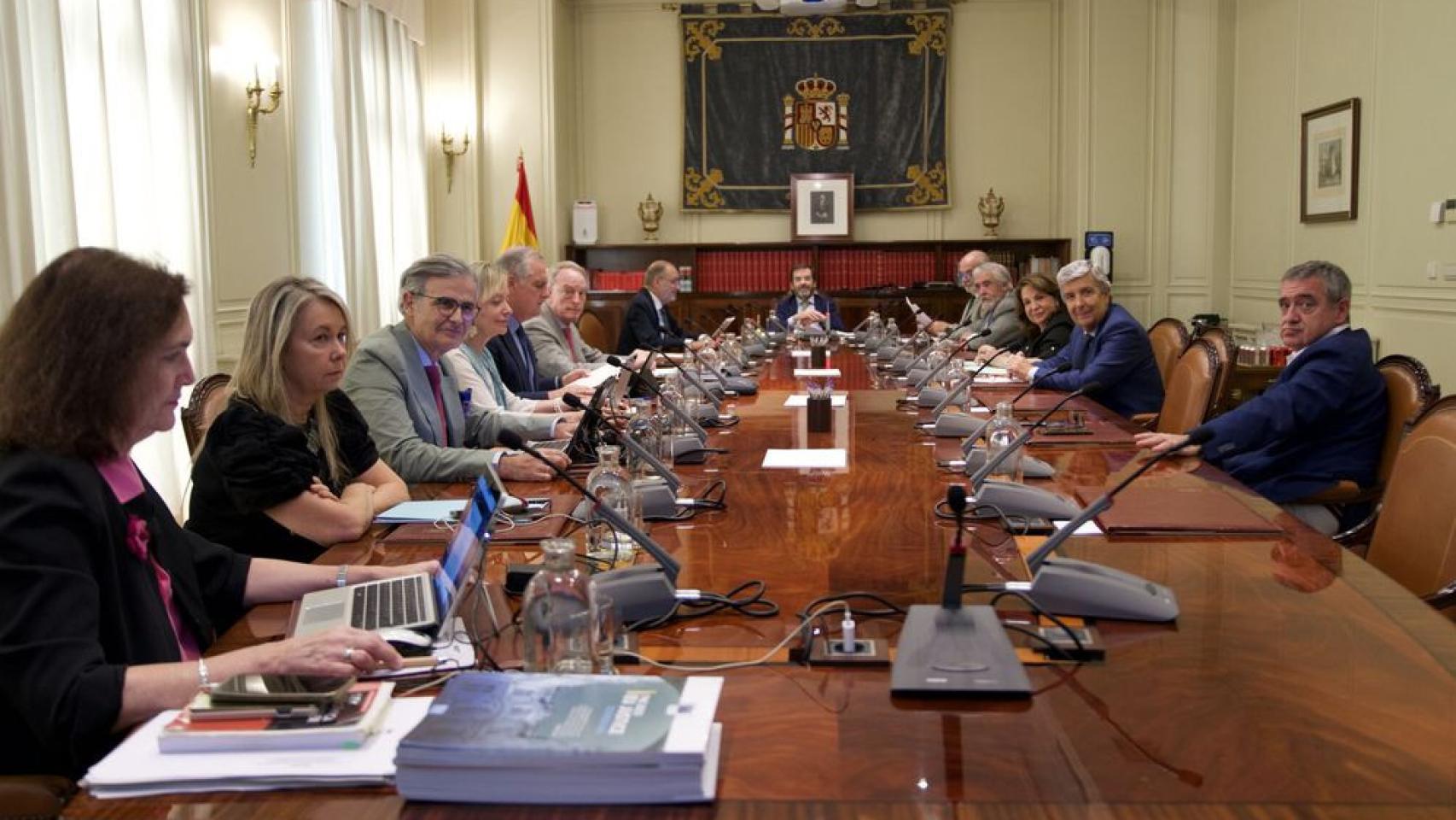Reunión del Consejo General del Poder Judicial, en una imagen de archivo./