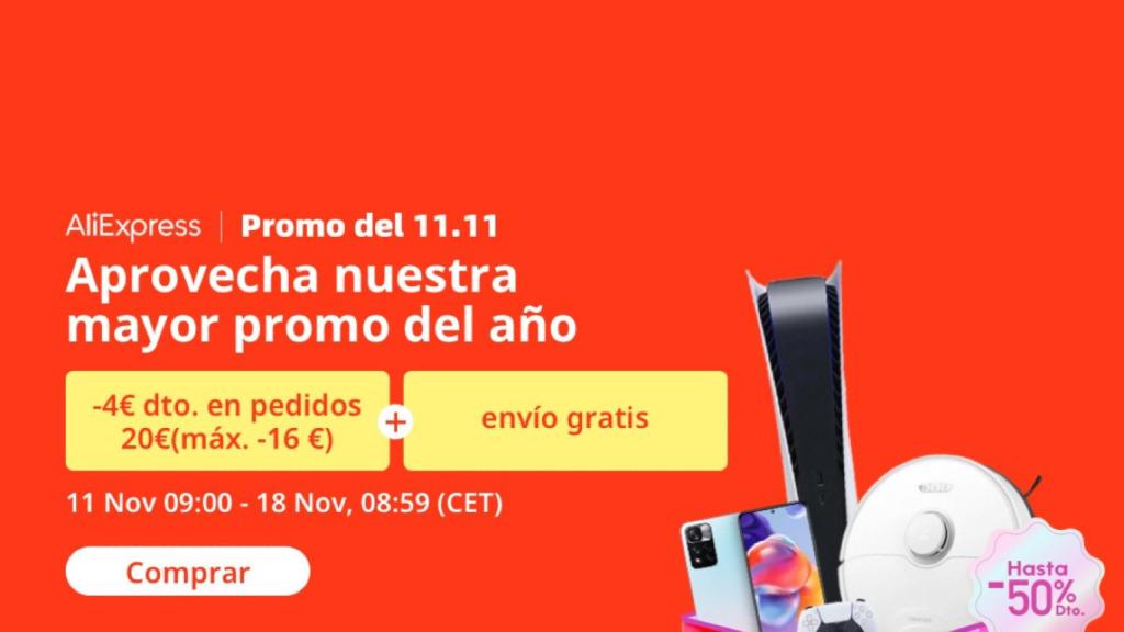 ¡Hoy comienza el 11.11 de AliExpress!: descubre las mejores ofertas y los cupones de descuento que no puedes dejar escapar