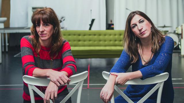 Miren Iza y María Velasco en una sala de ensayo de Carabanchel. Foto: Rodrigo Mínguez