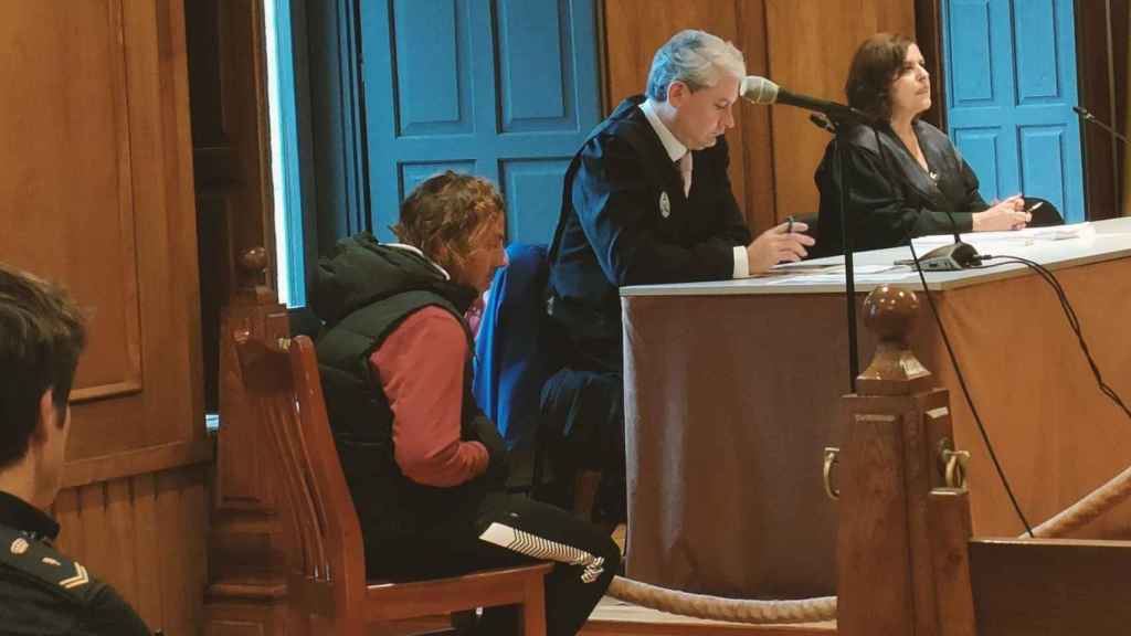 Juicio contra el acusado del crimen de Mondariz, en la sección cuarta de la Audiencia Provincial de Pontevedra, a 13 de noviembre de 2023.