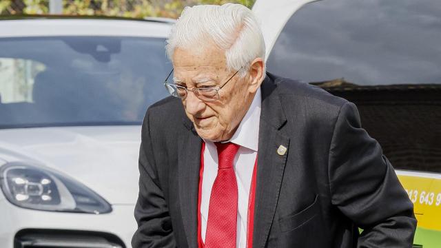 El Padre Ángel en una fotografía tomada en Madrid, durante el funeral de Fernando Fernández Tapias, el pasado mes de octubre.