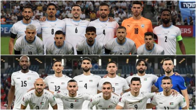 Las selecciones de Israel y Palestina
