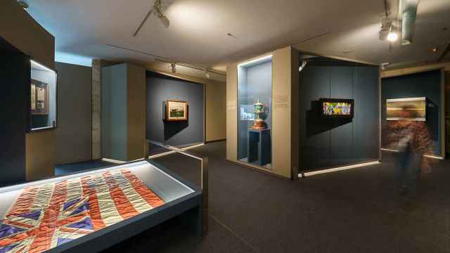 Interior de la exposición ‘Vigo no tempo’.