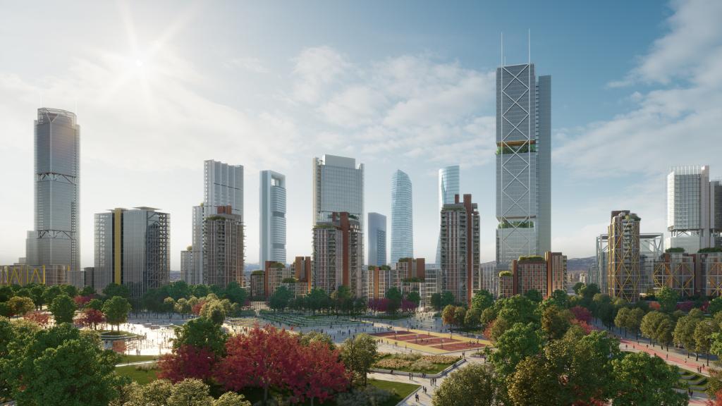 Una de las imágenes del futuro Madrid Nuevo Norte.