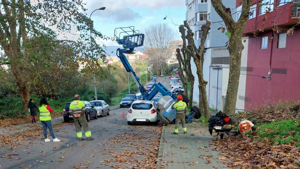 Los momentos posteriores al incidente, en Coia.
