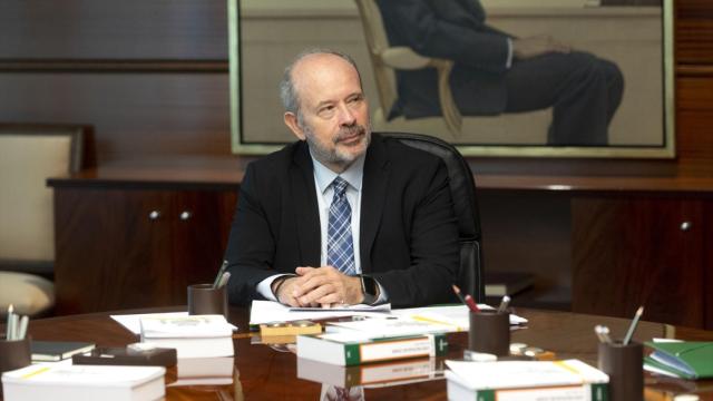 El exministro Juan Carlos Campo, en el pleno del Constitucional, en una imagen de archivo.