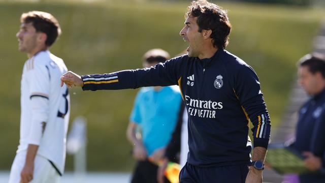 Raúl González, durante un partido del Real Madrid Castilla