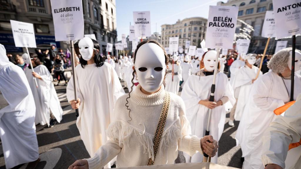 Marcha convocada por el Foro 25N en el Día Internacional contra la Violencia hacia las Mujeres.
