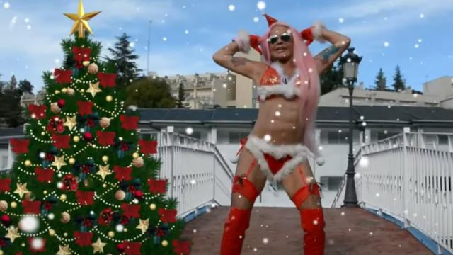 Leticia Sabater, en un fotograma de su villancico.