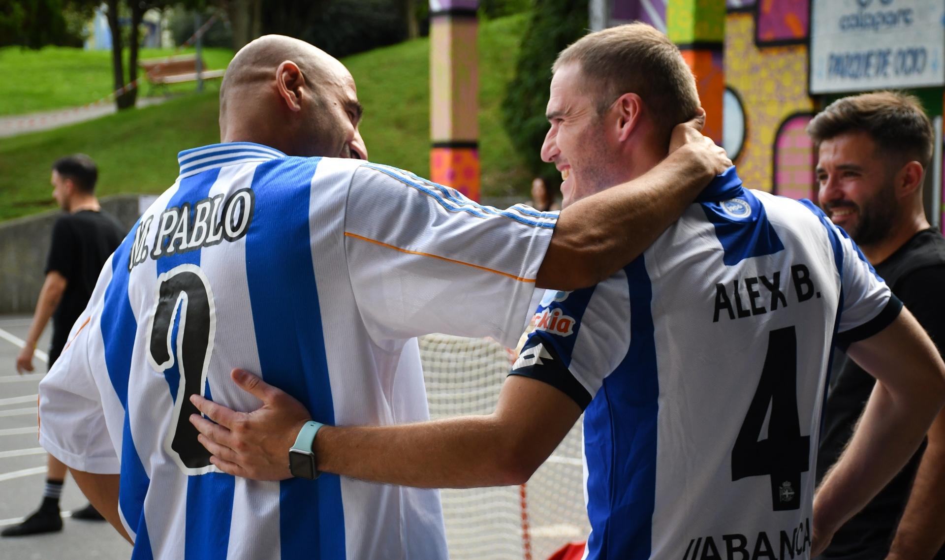 Manuel Pablo y Bergantiños durante el rodaje (Foto: Laura Santos)