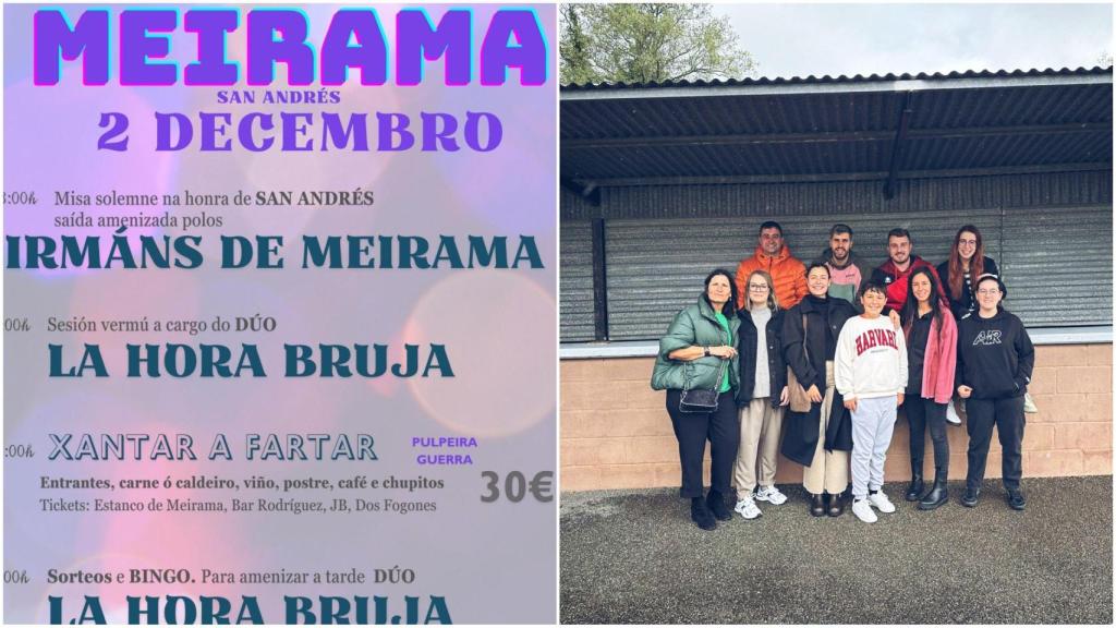 Fiestas de San Andrés de Meirama en Cerceda (A Coruña): Sesión vermú, bingo y discoteca móvil