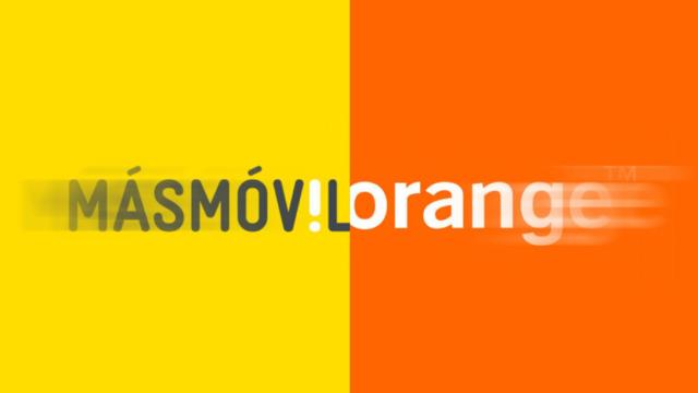 Montaje con los logos de MásMóvil y Orange. Diseño: Arte EE