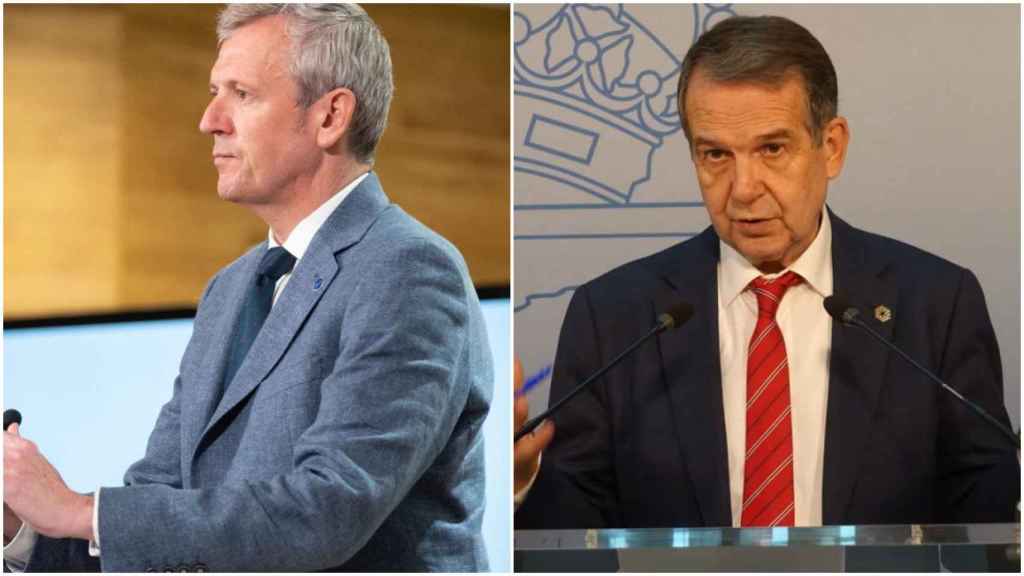 Alfonso Rueda y Abel Caballero.