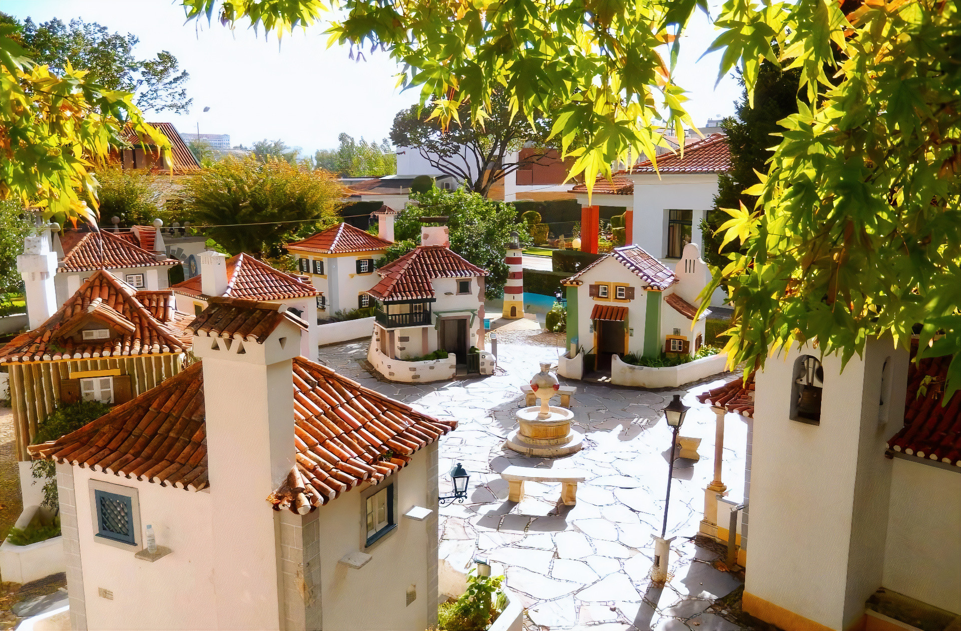 Vista general del área de Casas Regionais del parque.