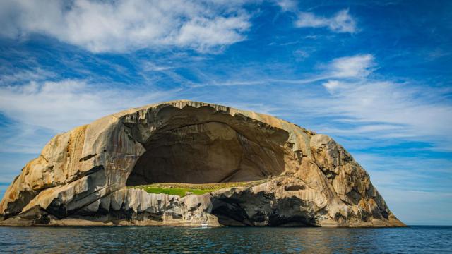 Panorámica de Cleft Island.