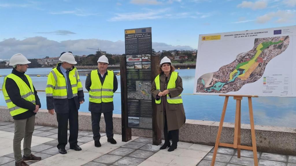 El dragado de la ría de O Burgo, en Culleredo (A Coruña) terminará en abril de 2024
